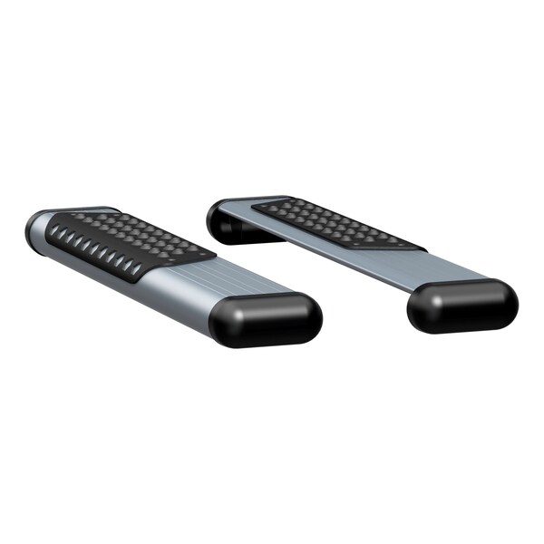 O-MEGA/O-MEGA II RUNNING BOARDS SILVER POWDER COAT(BRKTS SOLD SEP)
